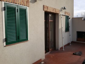 Installation of aluminium frame shutter and front door shutters