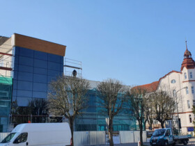 Ansicht der Fassade des Gebäudes