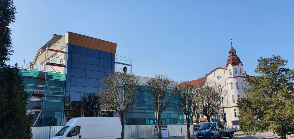 vue de la façade du bâtiment