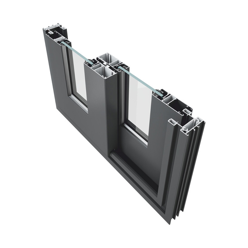 Aluminium profile cross section Yawal L50 lift-and-slide windows and doors